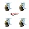 Service Caster 5 Inch High Temp Phenolic Swivel Caster Set with Roller Bearings and Brakes SCC SCC-30CS520-PHRHT-TLB-4 - alternate 5